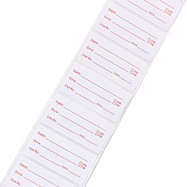 Hsthe Sea Pack of 500 Food Labels Stickers Freezer Labels Storage Labels 2.5 x 5 cm for Storage Jars and Food Containers