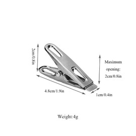 60PCS Stainless Steel Clothes Pegs, Metal Laundry Pegs Clothes Pins Clips for Sock, Shoes, Towel, Food Sealing, Photos