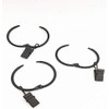 36 Pack Curtain Rings with Clips : Can Open and