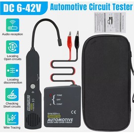 Automotive Circuit Tester, Tracer Wire Short Circuit Finder DC 6-42V Circuit Breaker Tracker Short and Open Finder Detector Probe Car Diagnostic Tools