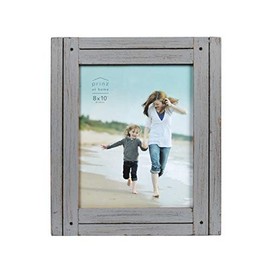 PRINZ Homestead 8 10-inch Rustic Wood Distressed Gray Finish, Set of Two Frames, 8' x 10'