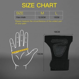 AMFUN Open Workout Gloves, Weight Lifting Gloves With Wrist Support, Wrist Support Padded Extra Grip Palm, for Powerlifting, Bodybuilding, Callisthenics, for Men, Women (L)