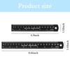 2PCS 6 Inch & 1PCS 8 Inch Aluminum Straightedge Ruler