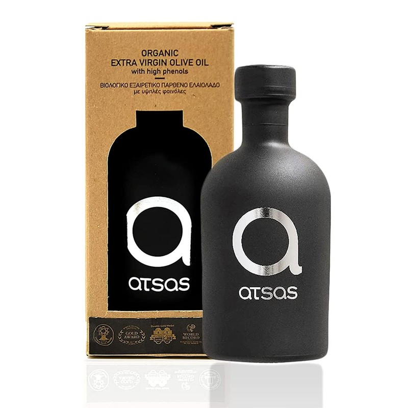 Atsas Extra Virgin Organic Olive Oil - Rich in Phenolic