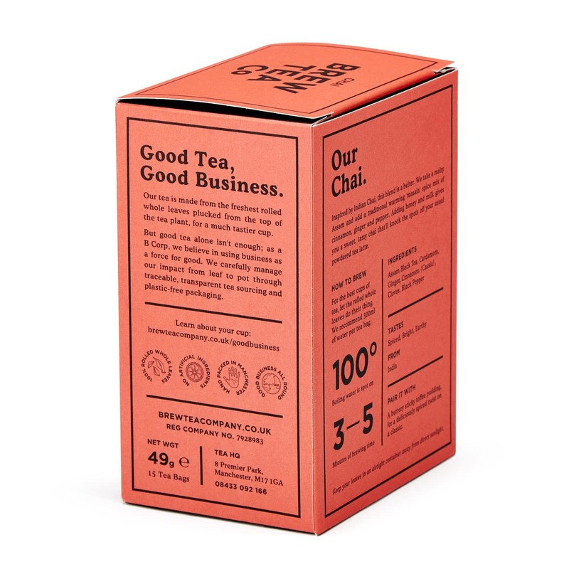 Brew Tea Co - Chai Black Tea - Spiced and