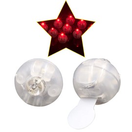 MOVKZACV 10/50Pcs LED Mini Ball Lamps,Individual Wireless Round Mini LED Ball Lamps,for Paper Lanterns/Balloons/Home/Wedding/Birthday/Party Decoration(Red 50pcs)
