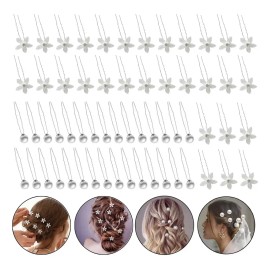 60pcs Horquilla Cabello Accesorios Pelo Boda De Flores Mujer