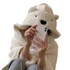 Winter Throw Blanket Cloak With Hood Thick Soft Plush Warm