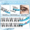 Lash Clusters 70 Pcs Cluster Lashes Eyelash Clusters DIY Cluster