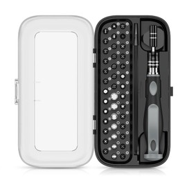 AMIR 41Pcs Precision Screwdriver Set, 48 in 1 Small Precision Magnetic Tiny Screwdriver Bit Kit with Tweezers & Extension Shaft for Laptop, PC, Switch, Phone, MacBook, Watch