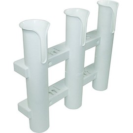 SeaSense Single Piece 2 Rack Rod Holder, White