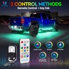 MICTUNING N8 RGBW Underglow Chasing Lights for Car with Remote