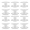JCBIZ 12pcs 69mm Plastic Spool White Bobbin Empty Spools for