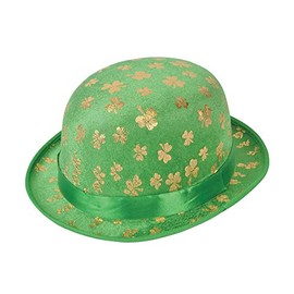 Bristol Novelty BH716 St. Patrick Bowler Hat, Green