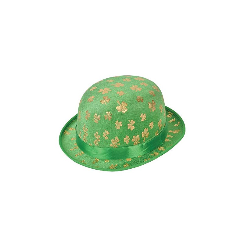 Bristol Novelty BH716 St. Patrick Bowler Hat, Green