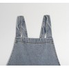 Denim Cotton Canvas Cross Back Aprons Solid Color Shop Kitchen