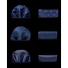 HISDERN Men Ties Set 3 PCS Classic Woven Necktie with