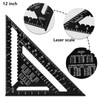 Beslands Rafter Square Carpenter Aluminum Measuring Layout Tool for Woodworking