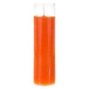 Mega Candles 1 pc Unscented Orange 7 Day Glass Container