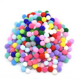 AEIOPRS 800 Pieces Plush Ball Craft Balls for Crafts Easter Christmas Children's Balls Fun DIY Creative Crafts in Colour