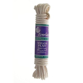 Everlasto Plaited Nylon Sash Cord Pulley Line Rope with Strong Polypropylene Core Various Diameters - 10m Hanks (No.2-4.5MM)