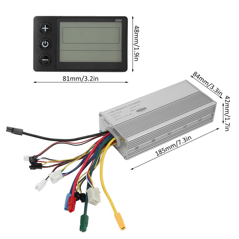 Electric Bike Conversion Kit 35A Controller S866 LCD Display Panel