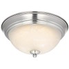 6400500 11-Inch Dimmable LED Indoor Flush Mount Ceiling Fixture, Brushed
