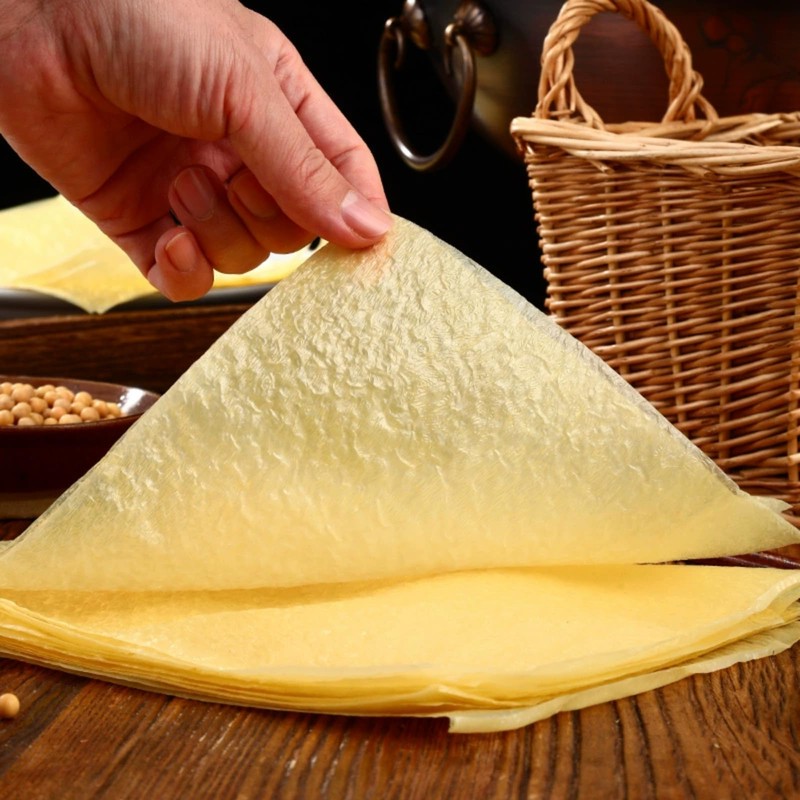 Handmade Sliced Tender Tofu Skin, 3 Pack Soybeans Skin for