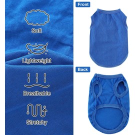 Cooling Vest for Dogs, Cooling Vest for Small Dogs, Cool and Comfortable Dog Vest for Summer, Suitable for Small and Medium Dogs, Blue, S