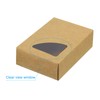 PATIKIL 3.8x2.8x1.2 Paper Soap Box with Window, 40 Pack Homemade