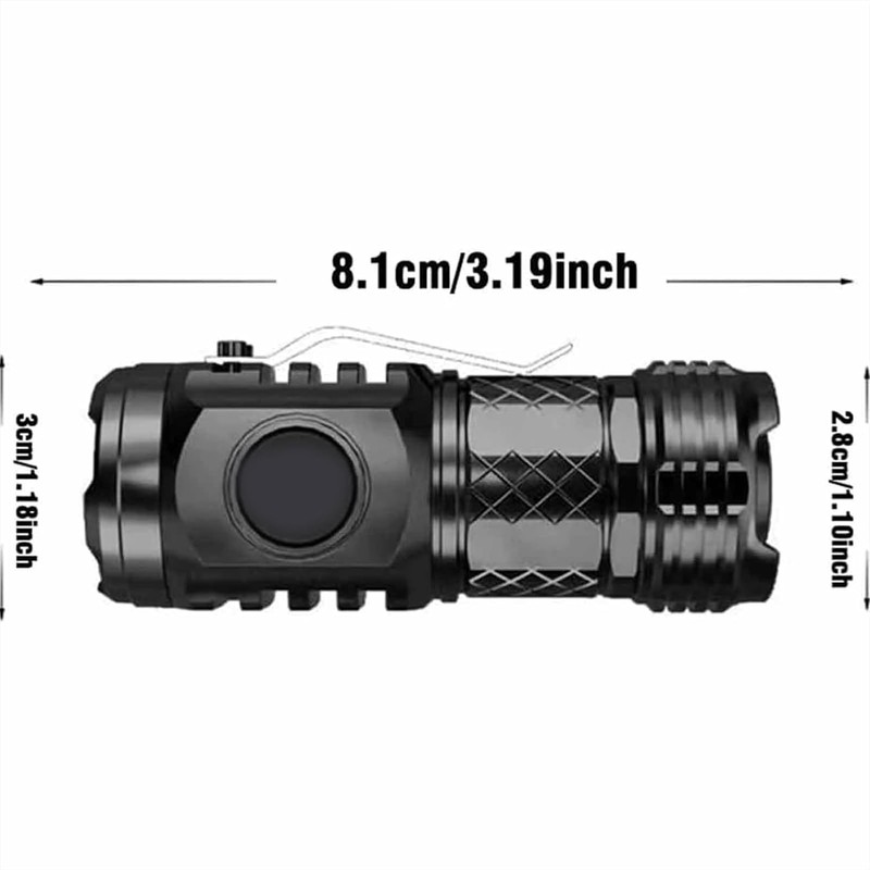 Aultink Three-Eyed Monster Mini Flash Super Power Flashlight, German Thumb