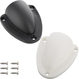 ieron Pack of 2 Nylon Large Marine Wire Cable Vent Cover Marine Clam Shell Vent Wire Cable Hose Vent Cover Boat Transducer Wiring Cover Clamshell Vent with