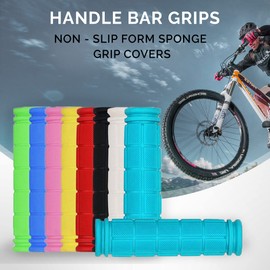 Botanique Handlebar Grips, Non-Slip Soft Rubber Cycling Grips, Waterproof for MTB BMX Cycle Road Mountain Bike Cycling Bicycle Multi Coloured (1 Pair) (Purple)