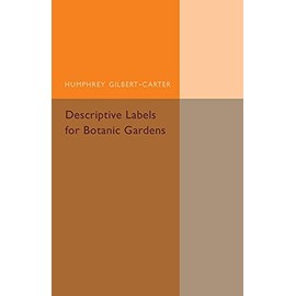 Descriptive Labels for Botanic Gardens