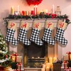 20 Inches Large Monogram Christmas Stockings Embroidered Initial Christmas Stocking