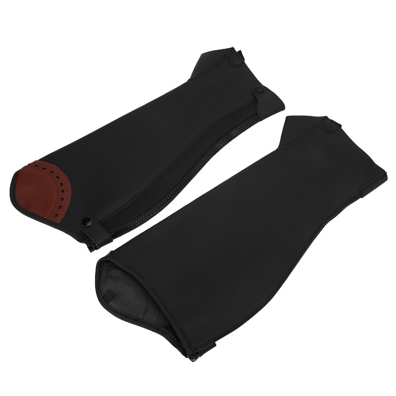 2Pcs Leather Half Chaps Equestrian Horse Riding Half Chaps Leg