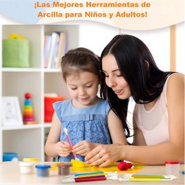 18pcs Kit de Herramientas de Arcilla–Juego de Doble Punta–para Artesanía de Cerámica,Punteado,Talla,Dibujo,Moldeo,Modelado y Dar Forma–Multiusos para Arcilla de Secado al Aire,Polimérica y Cerámica