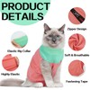 LeLePet Cat Recovery Suit for Female, Post-Surgery Onesie with Breathable