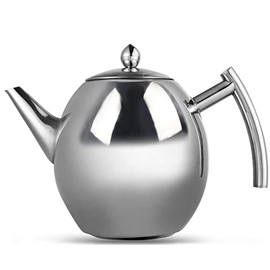 Stainless Steel Teapot with Strainer, Coffee Tea Kettle with Tea Strainer for Home, Hotel (1500 ml)