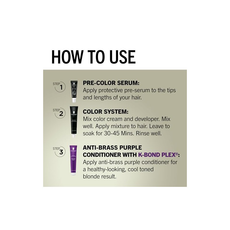 Schwarzkopf Keratin Color Permanent Hair Color Cream 7.1 Dark Ash