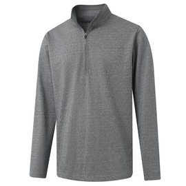 Rouen Mens Quarter Zip Pullover Performance Heather Casual Golf Long Sleeve Half Zip Pullover Sweatshirts for Men