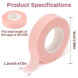 RAQEHO 8rolls Makeup Tape for Eyeshadow - Eye Make Up Eyeliner Cosmetic Face Lash Lift Tape Eyelash Extensions Cinta Micropore Para PestañAs Breathable Adhesive Shadow Shield Sticker Makeup Essentials