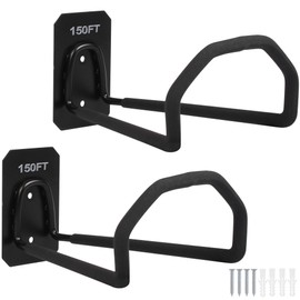 PeoMev 2pcs Heavy Duty Hose Hanger Wall Mount Water Hose Holders for Outside, Sturdy Hose Stand for Garden Hose Storage and Extension Cords (2pcs)