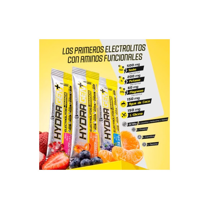 Forzagen Hydragen+ | Electrolitos + Aminos | 15 Sticks