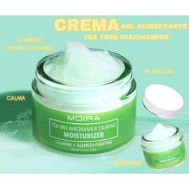 Moira Crema Moira Cosmetics Té De Árbol Y Niacinamida Hidratante