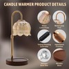 GEEZO Fragrance Candle Warmer Lamp，Electric Candle Warmer with Timer &