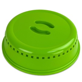 Crisp Green Microwave Splatter Cover – Microwave Cover for Food, Plates & More – Splatter-Proof Microwave Lid & Accessories – Durable Food Cover for Microwave Oven – Easy-Clean Microwave Dish Cover