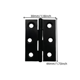 Folding Hinge 2 inch Stainless Steel Door Window Hinge 20 Pack is assigned 120 Screws(Black)