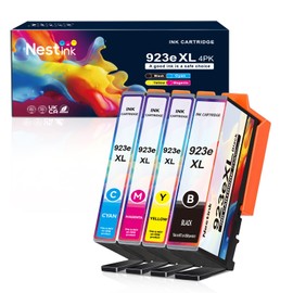 923e XL High Yield Ink Cartridges Combo Pack Replacement for HP 923 / 923e XL Ink Cartridges Work with for OfficeJet 8122e OfficeJet Pro 8135e 8138e 8139e Printer a Set of (4 Pack BK/C/Y/M)