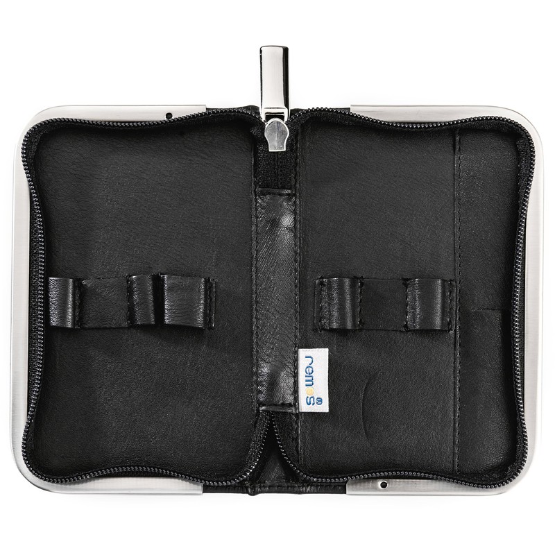 REMOS Manicure Case empty made of genuine leather with space